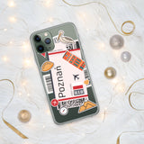 Poznań Poland Polska Polish Flag iPhone Case 15 14 13 12 11 Pro Max Plus Mini Travel Souvenir Personalized Custom City Name