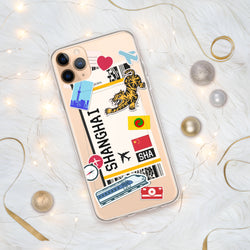 Shanghai China Chinese iPhone Case 15 14 13 12 11 Pro Max Plus Mini Gift Travel Souvenir Personalized Custom City Name