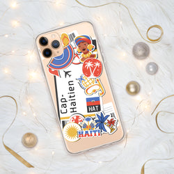 Cap-Haitien Haiti Haitian Flag iPhone Case 15 14 13 12 11 Pro Max Plus Mini Gift Travel Souvenir Personalized Custom City Name