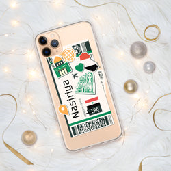 Nasiriyah Iraq Iraqi Flag iPhone Case 15 14 13 12 11 Pro Max Plus Mini Travel Souvenir Personalized Custom City Name