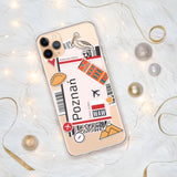 Poznań Poland Polska Polish Flag iPhone Case 15 14 13 12 11 Pro Max Plus Mini Travel Souvenir Personalized Custom City Name