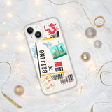 Beijing China Chinese Flag iPhone Case 15 14 13 12 11 Pro Max Plus Mini Gift Ideas Country Map Skyline Gift Travel  Souvenir