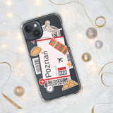 Poznań Poland Polska Polish Flag iPhone Case 15 14 13 12 11 Pro Max Plus Mini Travel Souvenir Personalized Custom City Name