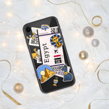 Egypt Egyptian Flag iPhone Case 15 14 13 12 11 Pro Max Plus Mini Travel Souvenir Personalized Custom City Name