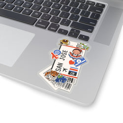 San Jose Sticker Costa Rica Stickers Costa Rican Flag Travel Sticker Laptop Decal Vacation Souvenir Adventure Tiny Mini Stickers