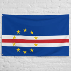 Cabo Verde Verdean Flag Wall Decor Art Print Banner Gift Ideas