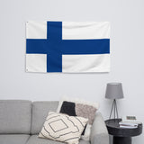 Finland Suomi Finnish Flag Wall Decor Art Print Banner Gift Ideas