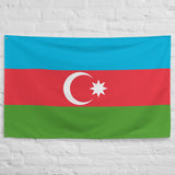 Azerbaijan Azerbaijani Flag Wall Decor Art Print Banner Gift Ideas