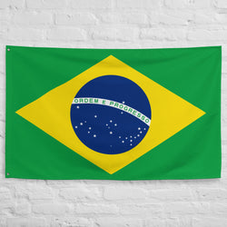 Brazil Brasil Brazilian Flag Wall Decor Art Print Banner Gift Ideas