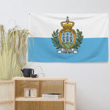 San Marino Sammarinese Flag Wall Decor Art Print Banner Gift Ideas