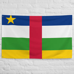 Central African Republic Flag Wall Decor Art Print Banner Gift Ideas