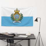 San Marino Sammarinese Flag Wall Decor Art Print Banner Gift Ideas