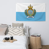 San Marino Sammarinese Flag Wall Decor Art Print Banner Gift Ideas