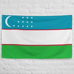 Bandera de Uzbekistán, decoración de pared, arte impreso, pancarta, ideas para regalos