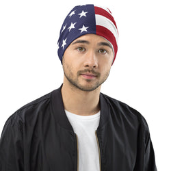 United States American Flag Beanie Winter Hat Warm Unisex Hat Super Soft Travel Souvenir Gift Idea