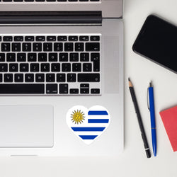 Pegatinas con la bandera uruguaya de Uruguay, calcomanías para computadora portátil, calcomanías y vinilos personalizados