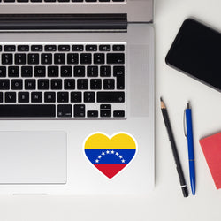 Pegatinas de la bandera venezolana de Venezuela, calcomanías para computadora portátil, calcomanías y vinilos personalizados