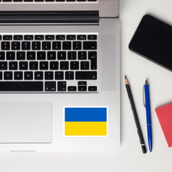 Ukraine Ukrainian Flag Laptop Sticker Decal Stickers Travel Souvenir Gift Idea