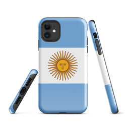 Argentina Argentinian Flag  iPhone 15 14 13 12 11 Pro Max Plus Mini Phone Case iPhone Tough Rugged Protective iPhone case