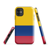 Colombia Colombian Flag  iPhone 15 14 13 12 11 Pro Max Plus Mini Phone Case iPhone Tough Rugged Protective iPhone case