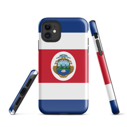 Costa Rica Rican Flag iPhone 15 14 13 12 11 Pro Max Plus Mini Phone Case iPhone Tough Rugged Protective iPhone case