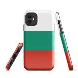 Bulgaria България Bulgarian Flag iPhone Case 15 14 13 12 11 Pro Max Plus Mini Tough Fitted Hard Protective Shell Glossy Rubber Phone Case