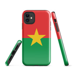 Burkina Faso Flag iPhone Case 15 14 13 12 11 Pro Max Plus Mini Gift Travel Souvenir