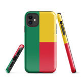 Benin Flag iPhone Case 15 14 13 12 11 Pro Max Plus Mini Gift Travel Souvenir