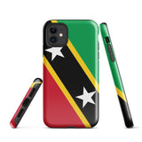 St Kitts & Nevis Flag iPhone Case 15 14 13 12 11 Pro Max Plus Mini Gift Travel Souvenir