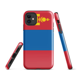 Mongolia Mongolian Flag iPhone Case 15 14 13 12 11 Pro Max Plus Mini Gift Travel Souvenir