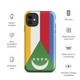 Comoros Flag iPhone Case 15 14 13 12 11 Pro Max Plus Mini Gift Travel Souvenir