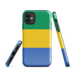 Gabon Gabonese Flag iPhone Case 15 14 13 12 11 Pro Max Plus Mini Gift Travel Souvenir