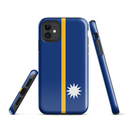 Nauru Nauruan Flag iPhone Case 15 14 13 12 11 Pro Max Plus Mini Gift Travel Souvenir