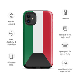 Kuwait Kuwaiti Flag iPhone Case 15 14 13 12 11 Pro Max Plus Mini Gift Travel Souvenir