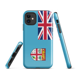 Fiji Flag iPhone Case 15 14 13 12 11 Pro Max Plus Mini Gift Travel Souvenir