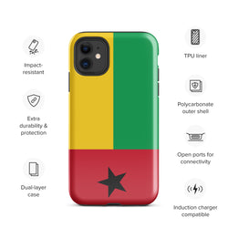 Guinea-Bissau Flag iPhone Case 15 14 13 12 11 Pro Max Plus Mini Gift Travel Souvenir