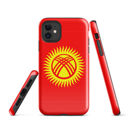 Kyrgyzstan Kyrgyz Flag iPhone Case 15 14 13 12 11 Pro Max Plus Mini Gift Travel Souvenir