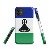 Lesotho Basotho Flag iPhone Case 15 14 13 12 11 Pro Max Plus Mini Gift Travel Souvenir