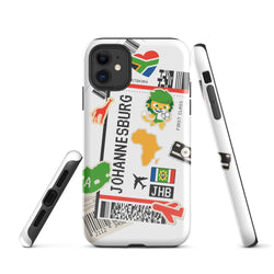 Johannesburg South Africa African Flag iPhone Case 15 14 13 12 11 Pro Max Plus Mini Gift Travel Souvenir