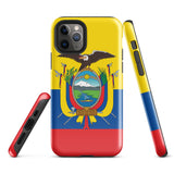 Ecuador Ecuadorian Flag iPhone 15 14 13 12 11 Pro Max Plus Mini Phone Case iPhone Tough Rugged Protective iPhone case