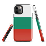 Bulgaria България Bulgarian Flag iPhone Case 15 14 13 12 11 Pro Max Plus Mini Tough Fitted Hard Protective Shell Glossy Rubber Phone Case