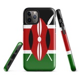 Kenya kenyan Flag iPhone Case 15 14 13 12 11 Pro Max Plus Mini Tough Fitted Hard Protective Shell Glossy Rubber Phone Case Gift Idea