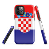 Croatia Croatian Flag iPhone Case 15 14 13 12 11 Pro Max Plus Mini Gift Ideas Country Map Skyline Gift For Her Him Ideas Travel  Souvenir