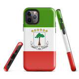 Equatorial Guinea Guinean Flag iPhone Case 15 14 13 12 11 Pro Max Plus Mini Gift Ideas Country Map Skyline Gift Travel  Souvenir