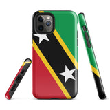 St Kitts & Nevis Flag iPhone Case 15 14 13 12 11 Pro Max Plus Mini Gift Travel Souvenir