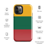 Lithuania Lietuva Lithuanian Flag iPhone Case 15 14 13 12 11 Pro Max Plus Mini Gift Travel Souvenir