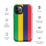 Mauritius Mauritian Flag iPhone Case 15 14 13 12 11 Pro Max Plus Mini Gift Travel Souvenir