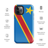 Democratic Republic of the Congo Kinshasa Flag iPhone Case 15 14 13 12 11 Pro Max Plus Mini Gift Travel Souvenir