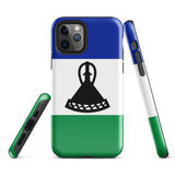 Lesotho Basotho Flag iPhone Case 15 14 13 12 11 Pro Max Plus Mini Gift Travel Souvenir