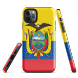 Ecuador Ecuadorian Flag iPhone 15 14 13 12 11 Pro Max Plus Mini Phone Case iPhone Tough Rugged Protective iPhone case